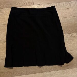 Bandolino Petite Black Ruffle Bottom Skirt